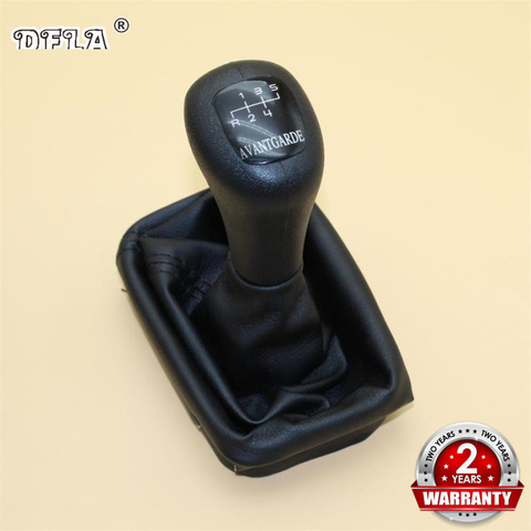 For Mercedes Benz W202 C (93-01) C208 CLK (97-03) W210 E (95-03) AVANTGARD 5 Speed Car Stick Gear Shift Knob With Leather Gaiter ► Photo 1/6