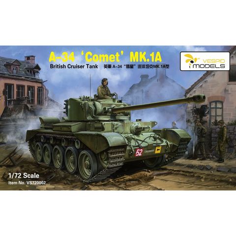 VESPID MODELS VS720002 1/72 British Cruiser Tank A-34 