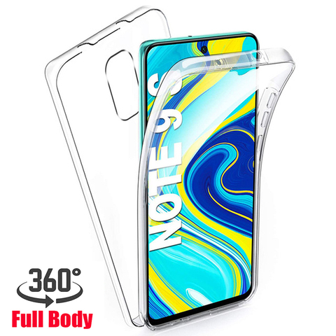 360 Degree Case for Xiaomi 10 Note 10 9T CC9 Pro 8 9 SE A1 A2 A3 Lite F1 Full Body Clear Cover On Redmi 8A 7A 6A Note 8 8T 7 6 ► Photo 1/6