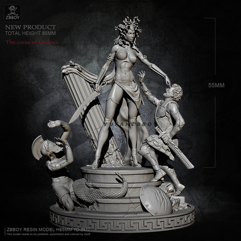 55mm Resin model kits The Curse of Medusa self-assembled TD-2417 ► Photo 1/5