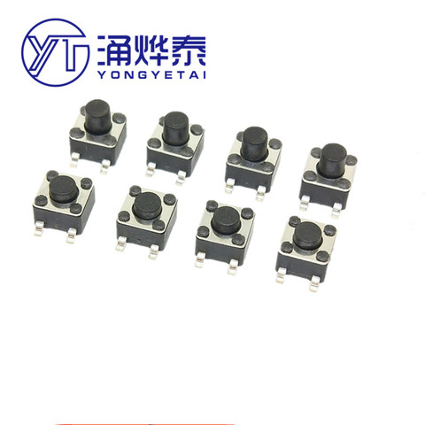 YYT Tact switch 4.5*4.5*3.8/4.3/5/6/7/8/8.5/9MM four-pin jog button Free shipping Hot sale ► Photo 1/1