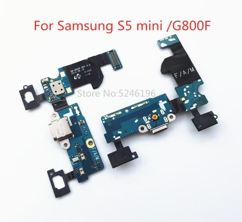 For Samsung Galaxy S5 mini G800F USB Charging Plug Socket Connector Charge Dock Port Audio Earphone Jack Flex Cable ► Photo 1/1