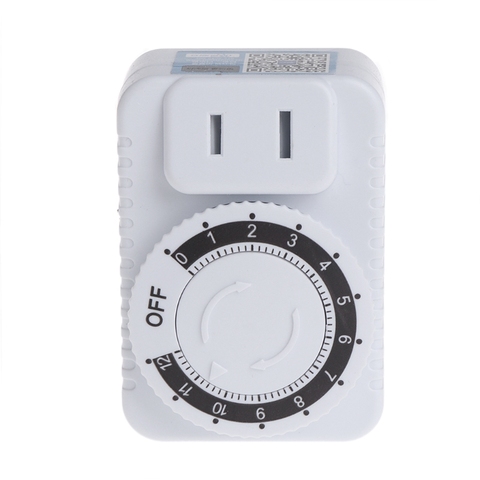 AC 110V 12 Hour Mechanical Plug Switch Timer Socket for Home Appliances Control ► Photo 1/6