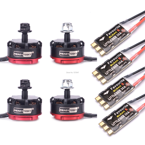 RS2205 2300KV 2205 CW/CCW Brushless Motor FVT LittleBee 30A-S ESC BLHeli_S OPTO for FPV Racing Quad Motor FPV Multicopter ► Photo 1/6