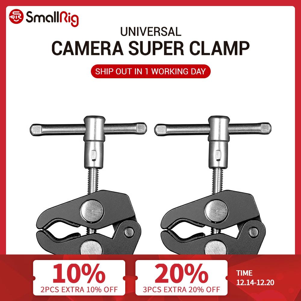 SmallRig Aluminum Alloy Dual Crab Pliers Clip Super Clamp For DSLR Rig LCD Monitor Studio Light Magic Arm Camera ► Photo 1/6