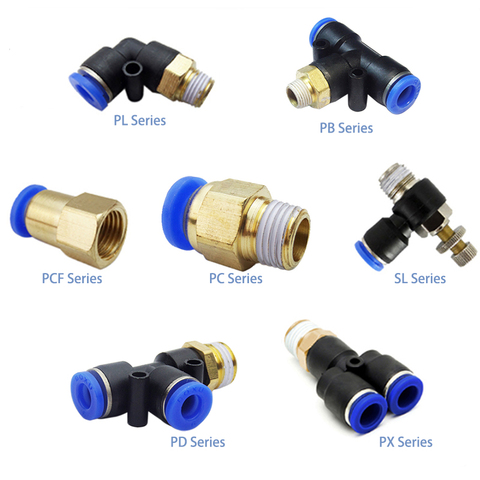 High Quality PL/PB/PCF/PC/SL/PD/PX Type Air Hose Rapidities Pipe Quick Release Brass Fittings pneumatic connector ► Photo 1/6