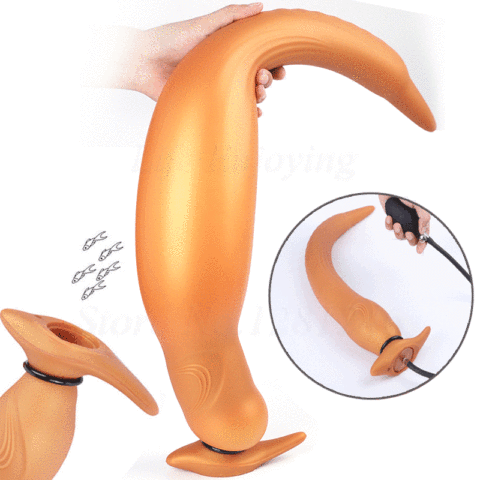 Super Huge Inflatable Anal Plug Prostate Massager Large Long Butt Plug Anus Dilator Expandable Anal Sex Toys For Woman Men BDSM ► Photo 1/1