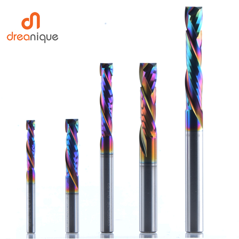 1PC woodwork milling cutter UP & DOWN Cut 2 Flutes Spiral Carbide Milling Tool CNC Router Compression Wood End Mill Cutter Bits ► Photo 1/6