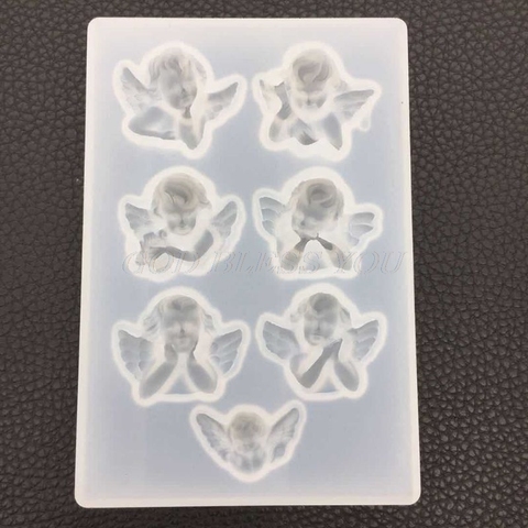 Little Angel Shape Silicone Mold For Resin DIY Clay UV Epoxy Resin Molds Pendant Jewelry Tools Mould Drop Shipping ► Photo 1/6