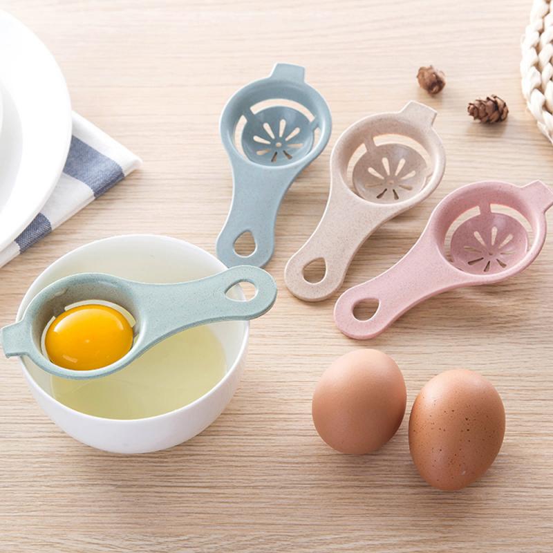 Kitchen White Egg Yolk Separator Tool Easy Cooking Sieve Plastic Gadget Tool
