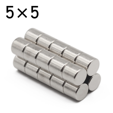 10/20/50/100/200 Pcs 5x5 Round NdFeB Neodymium Magnet N35 Super Powerful Small imanes Permanent Magnetic Disc ► Photo 1/6