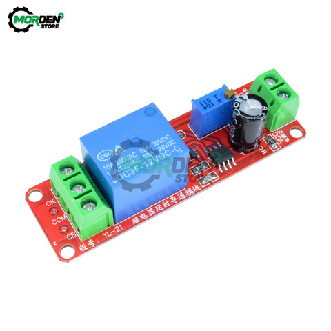 DC 5V 12V Delay Relay Shield Module NE555 Time Relay Module 0~10S Turn-On Timing Control Switch Car Relays Duty Cycle ► Photo 1/6