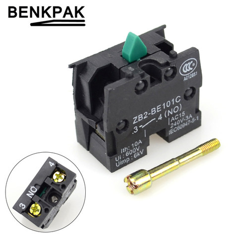 XB2 Push Button Switch Contact Block ZB2-BE101,normal open (NO) ► Photo 1/1