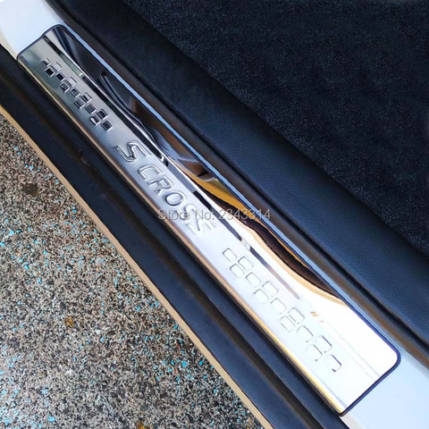 For Suzuki SX4 S-Cross SCross 2014-2022 Stainless Car Door Sill Kick Scuff Plate Protectors Trim Car Styling Accessory ► Photo 1/6