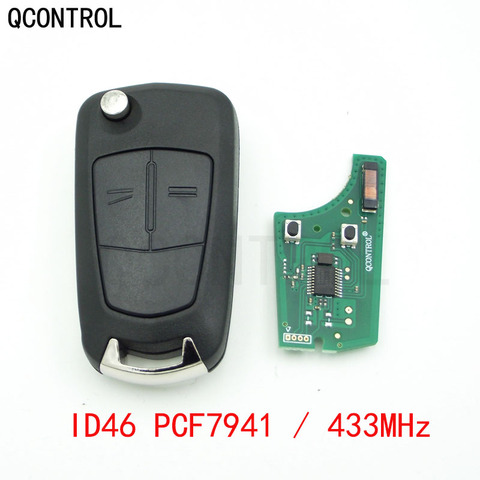 QCONTROL PCB G1-AM433TX Fit Car Remote Key  433MHz PCF7941 Suit for Opel/Vauxhall Corsa D 2007-2012, Meriva B 2010-2013 ► Photo 1/3