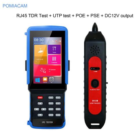 IPC9310 4.3 Inch H.265 4K IP Camera Tester 5MP AHD 8MP CVI TVI CVBS CCTV Camera Tester Monitor WIFI ONVIF POE UTP/RJ45 TDR Test ► Photo 1/1