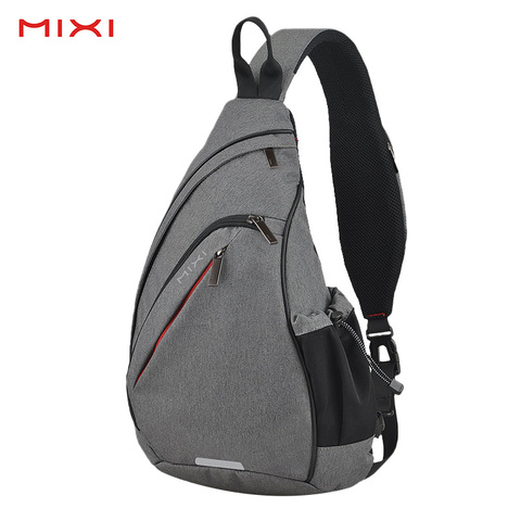 Mixi Patent Design Men Fashion Backpack One Shoulder Sling Bag Crossbody Schoolbag 600D Polyester Dense Canvas Waterproof ► Photo 1/6