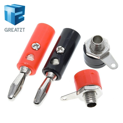 GREATZT 1set Male And Female J072 4mm Banana Plug Male And Female To Insert Connector Banana Pin DIY Model Parts ► Photo 1/6