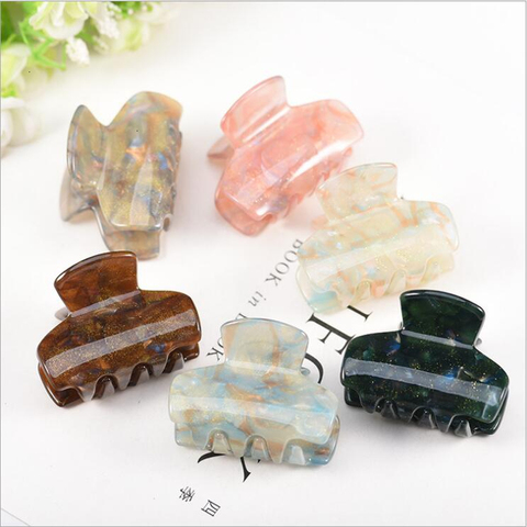 Good Quality Crab For Hair  Acrylic Hair Claw Clips Thicken Strong Bit Force Pony Tail Holders Jelly Colors Hair Clamp Accessory ► Photo 1/6