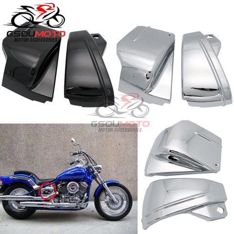Motorcycle Side Battery Panel Frame Covers Guard Protect For Yamaha Dragstar V-Star XVS650 XVS 650 650A Vstar Drag Star Classic ► Photo 1/6