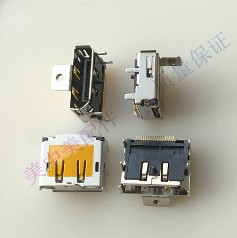 (3pcs) DisplayPort socket connector with fixing hole DP female socket 20p Gold Pin ► Photo 1/1