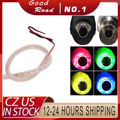 1Set Motorcycle LED Light Red Motorbike Exhaust Pipe Lamp Warning Firing Indicators Scooter Refit Torching Thermostability Light ► Photo 1/6