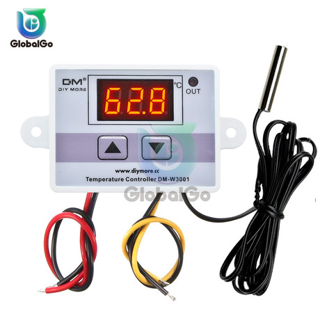 XH-W3001 W3001 LED Digital Thermoregulator Temperature Tester Smart Thermostat Temperature Sensor Controller Relay Output ► Photo 1/6