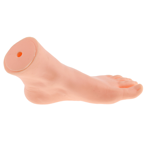 1 Piece Silicone Female Left Feet Mannequin Foot Model Socks Shoes Toe Rings Shop Retail Display ► Photo 1/6