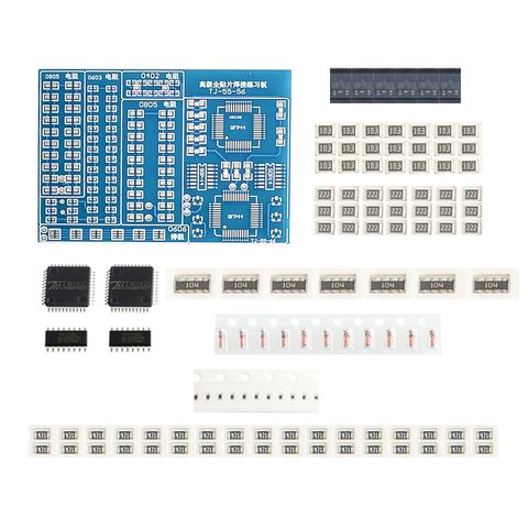 1kit SMT SMD Component Welding Practice Board Soldering DIY Kit Resitor Diode Transistor By start Learning Electronic ► Photo 1/4