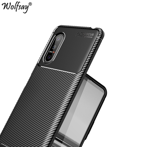 For Sony Xperia 5 II Case Bumper Silicone Carbon Fiber Shockproof Phone Case For Sony Xperia 5 II Cover Case For Sony Xperia 5II ► Photo 1/6