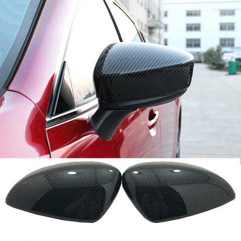 For Mazda 6 M6 Atenza 2014-2022 ABS Carbon Fiber style Extetior Side Door Back Mirrors Rear View Mirror Cover Trim Car-Styling ► Photo 1/6