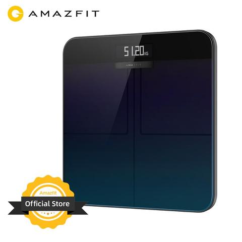 2022 New Amazfit Smart Scale Bathroom Wifi Connect Body Fat Record 180KG Health Report LCD Dot Display ► Photo 1/6