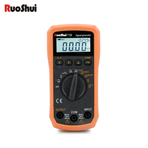 RuoShui 71B Generator Thermocouple Current Voltage Portable Signal Process Calibrator 4-20ma Analog Transmitter Source Simulator ► Photo 1/6