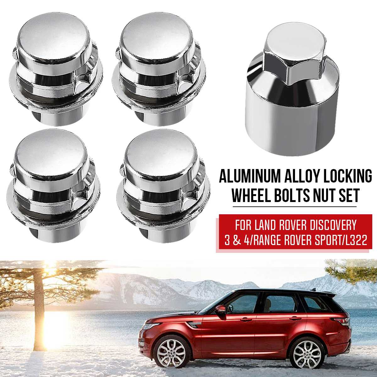 35mm Auto locking wheel lock kit wheel nuts  Bolt for Discovery 3  4 Range Rover Sport L322 RRB500120 RRD500510 Car Accessories ► Photo 1/6