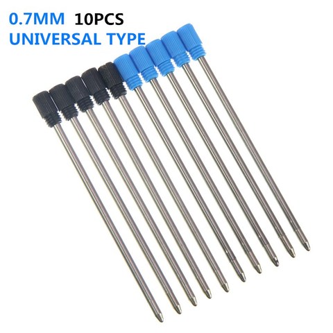 10 pcs/lot Metal pen refill for Crystal Diamond Ballpoint pen student pen rod cartridge core black blue color 7cm length ► Photo 1/6