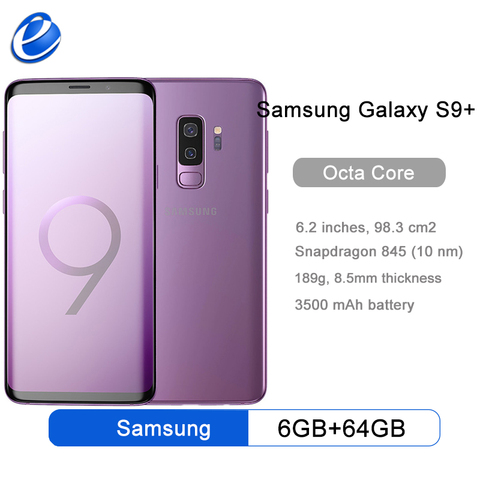 Samsung Galaxy S9+ S9 Plus G965F G965U Unlocked 4G Android Mobile Phone Octa Core Snapdragon 845 6.2