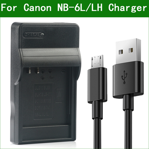 LANFULANG NB-6L / NB-6LH NB 6L Slim Micro USB Battery Charger for Canon PowerShot SX520 SX530 SX540 SX600 SX610 SX700 SX710 HS ► Photo 1/6