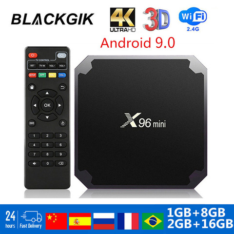 X96 mini Smart TVBOX Amlogic S905W Quad Core X96mini Android 9.0 TV box 2GB 16GB 2.4G WiFi 3D 4k Media player Google Youtube ► Photo 1/5