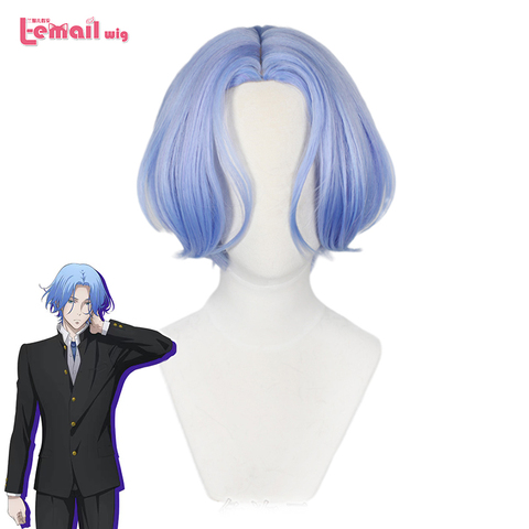 L-email wig SK8 the Infinity Langa Cosplay Wig SK8 Langa Cosplay Wig Blue Short Men Wigs Halloween Heat Resistant Synthetic Hair ► Photo 1/5