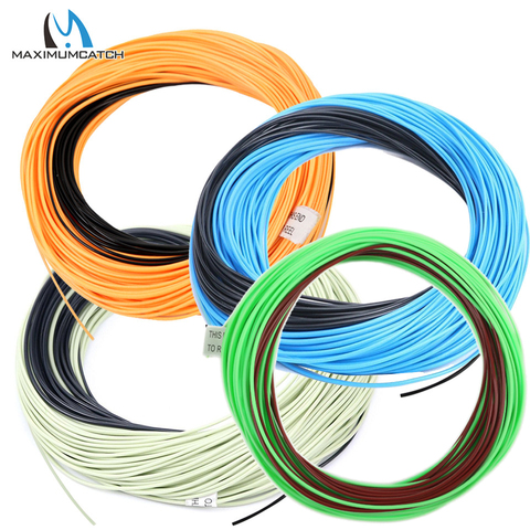 Maximumcatch Fly Fishing Line Double Color Weight Forward Floating 100FT  Fly Line With Sinking Tip Floating Fly Line ► Photo 1/6