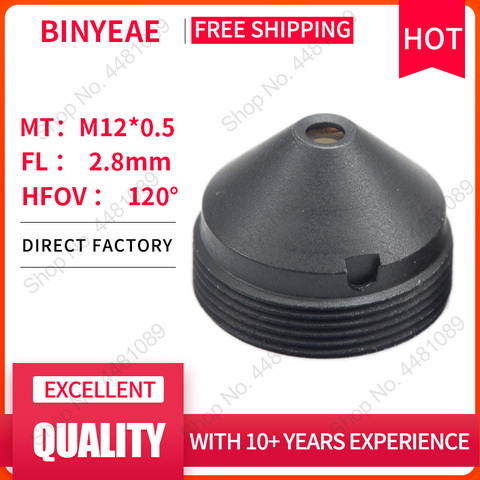 BINYEAE M12 LENS FL 2.8mm ultrashort lens for 1/3 CCD with  F2.8 Mini CCTV HD 2.0Megapixel Lens for security cameras lens ► Photo 1/4