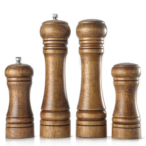 Leeseph  Wood Pepper Mill and Salt Shaker Set, Kitchen Gadgets ► Photo 1/6