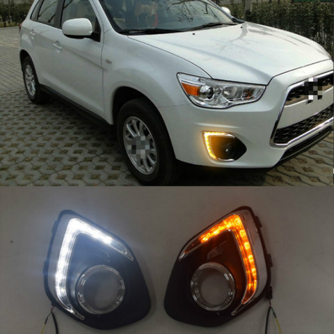 1 Set For Mitsubishi ASX 2013 2014 2015 LED DRL Daytime Running Lights Daylight Waterproof Fog Head Lamp ► Photo 1/6