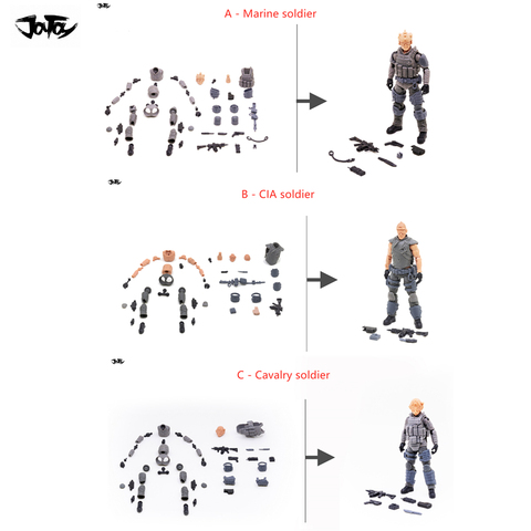 JOYTOY 1/18 action figure Unassembled, not colored model kit soldier figures DIY Collection toys Free shipping ► Photo 1/4