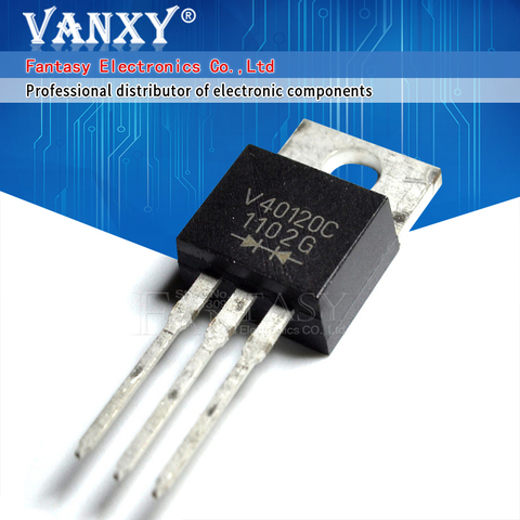 5PCS V40120C TO-220 V40120 40A 120V TO220 V40120C-E3/4W V40120C-E3 Schottky diode ► Photo 1/1