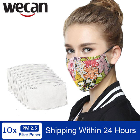 Face Mask Filter PM2.5 Anit-fog Breathable Dustproof Bicycle
