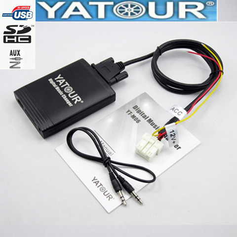 Yatour car radio USB SD AUX digital interface For Nissan Xtrail Almera Qashqai Teana Primera Radio Digital Music Changer ► Photo 1/6