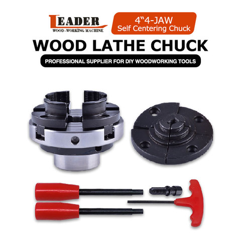 WOODIY 4 inch 100mm 4-jaw self centering Wood Turning Lathe Chuck mini lathe woodworking chucks machine tool accessories ► Photo 1/5