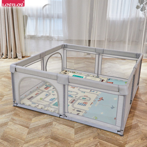 Children Gaming Fence Indoor Baby Anticollision Safe Crawling  Learner Indoor Protective Grating Amusement Park Baby Playpen ► Photo 1/6