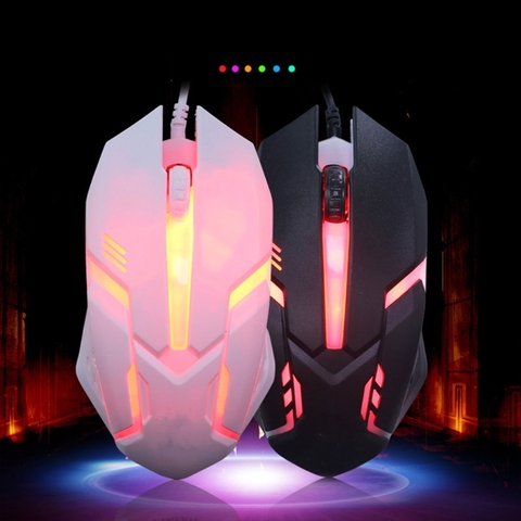 Ergonomic Wired Gaming Mouse Button LED 2000 DPI USB Computer Mouse Gamer Mice S1 Silent Mause With Backlight For PC Laptop ► Photo 1/6